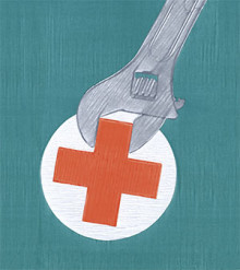 Fixing health care illustration