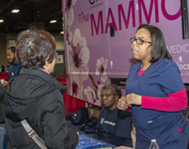 GW volunteers at expo