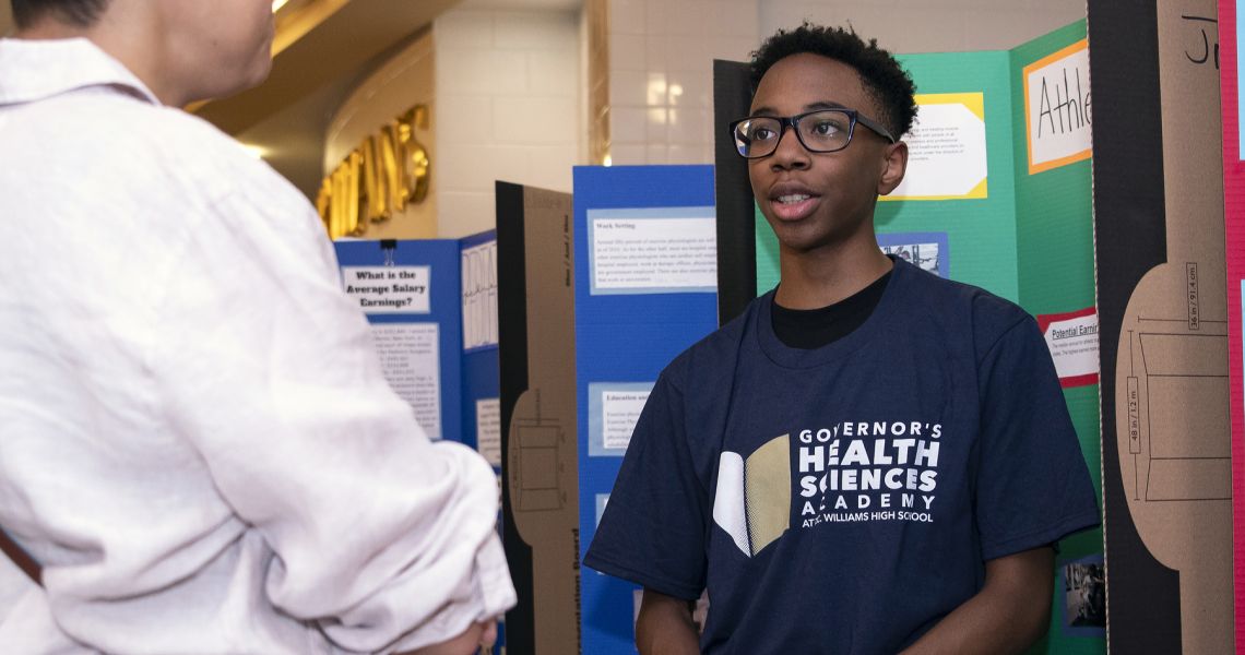 TC Williams HS student participant in Governor’s Health Sciences Academy