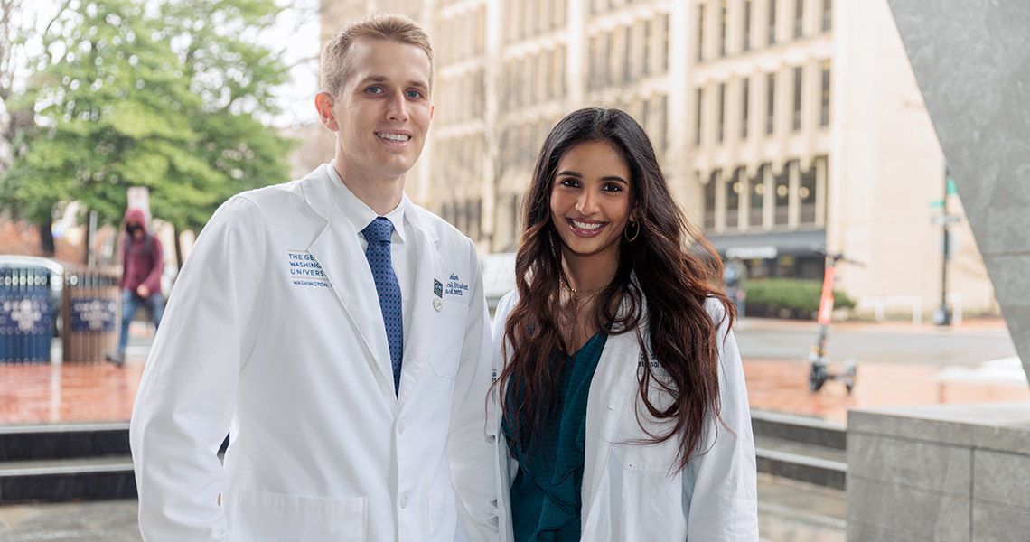 Wyn Dobbs, MD ’23, and Shaitalya Sri Vellanki, MD