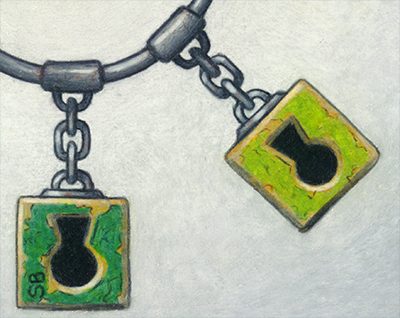 Lock and key illustration