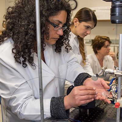 Researchers conducting research