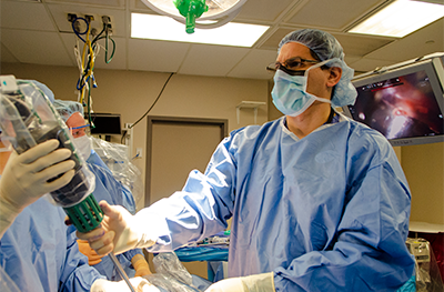 Surgeon in operating room