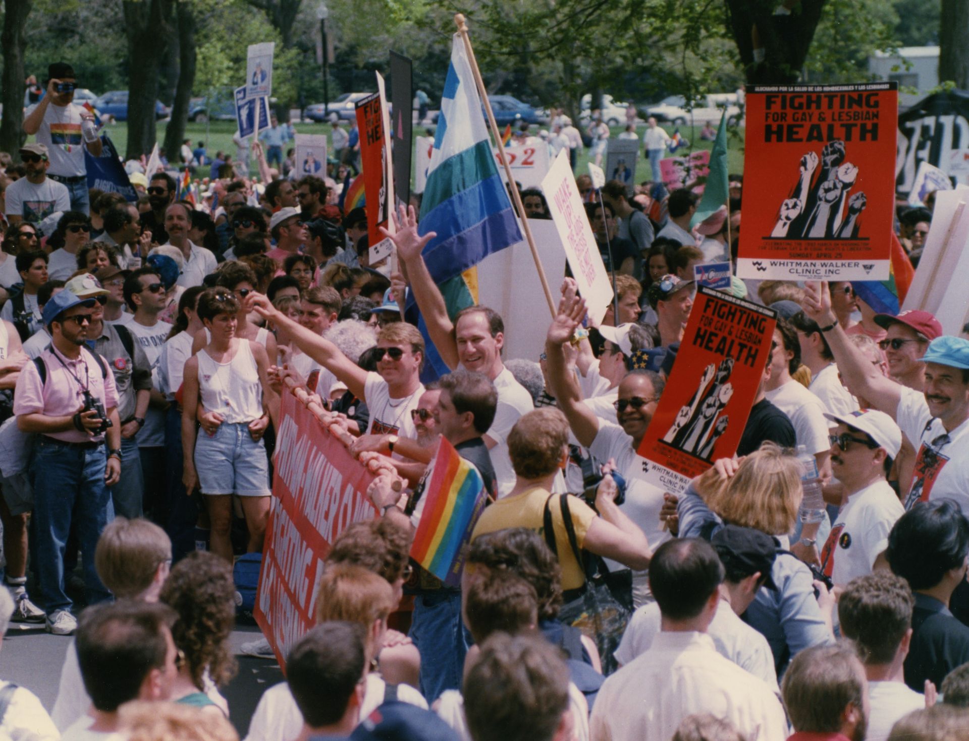 Early AIDS rally in Washington, DC