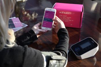 Babyscripts app displayed on cell phone