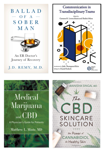 Book covers, clockwise from top left: Kramer, Lotrecchiano, Singal, and Mintz.