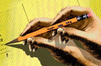 hands holding pencil